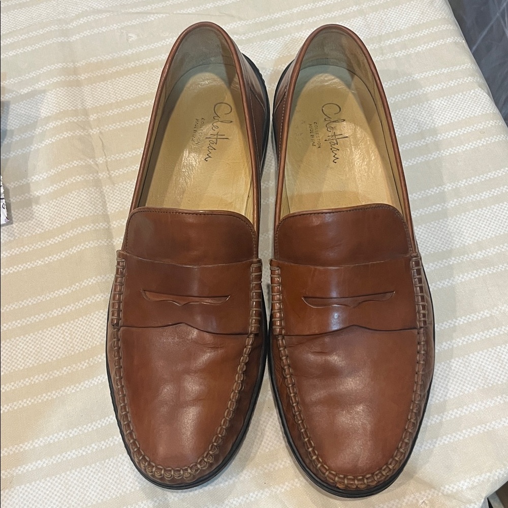 Cole Haan Cognac Leather Loafer size 12M - Picture 4 of 9